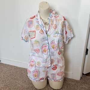 Cynthia Rowley Large Colorful Graphic Pajama Set